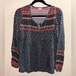 Bohemian Patterned Women's Top